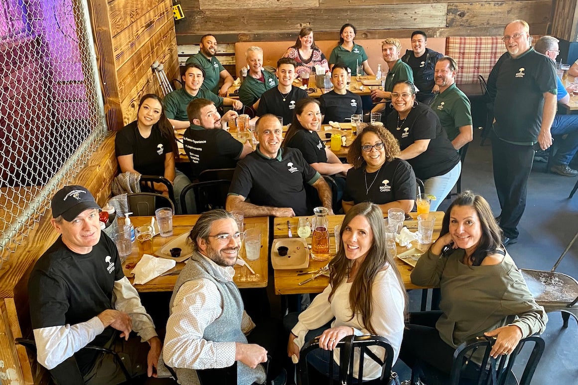 Socotra Capital Team at an Axe Throwing Outing