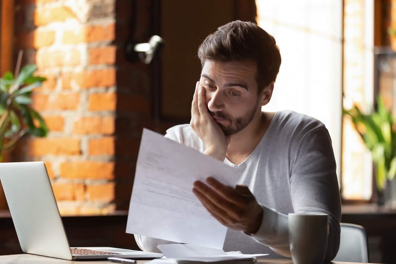 Man wondering how he’s going to get a loan with bad credit