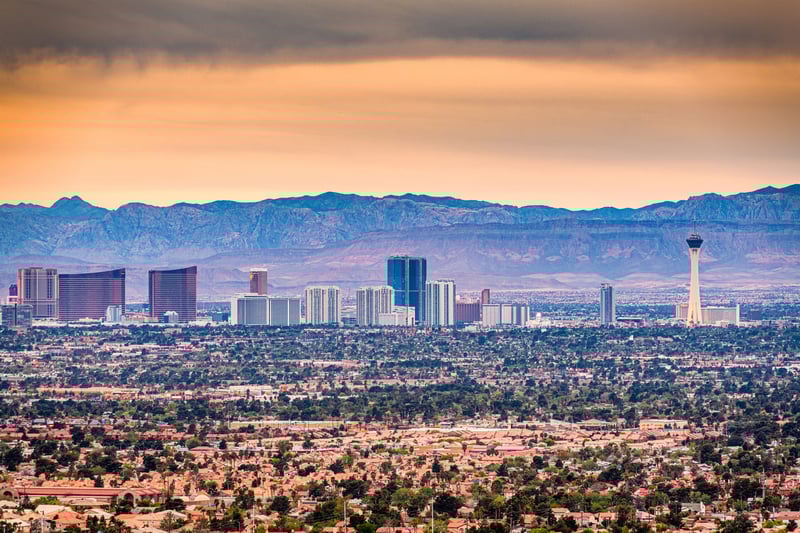 The Las Vegas, Nevada skyline